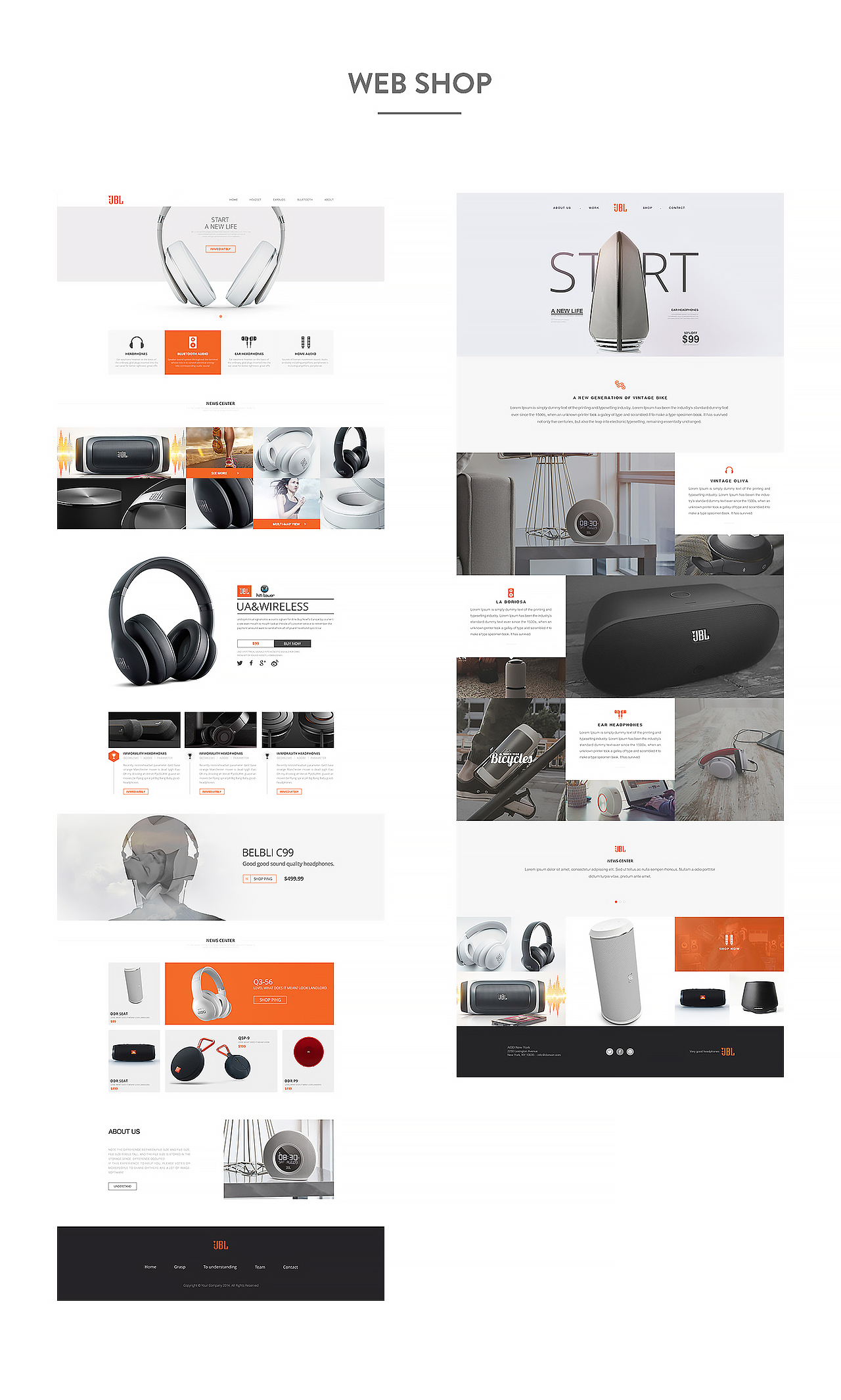 JBL 官网设计练习稿2连发