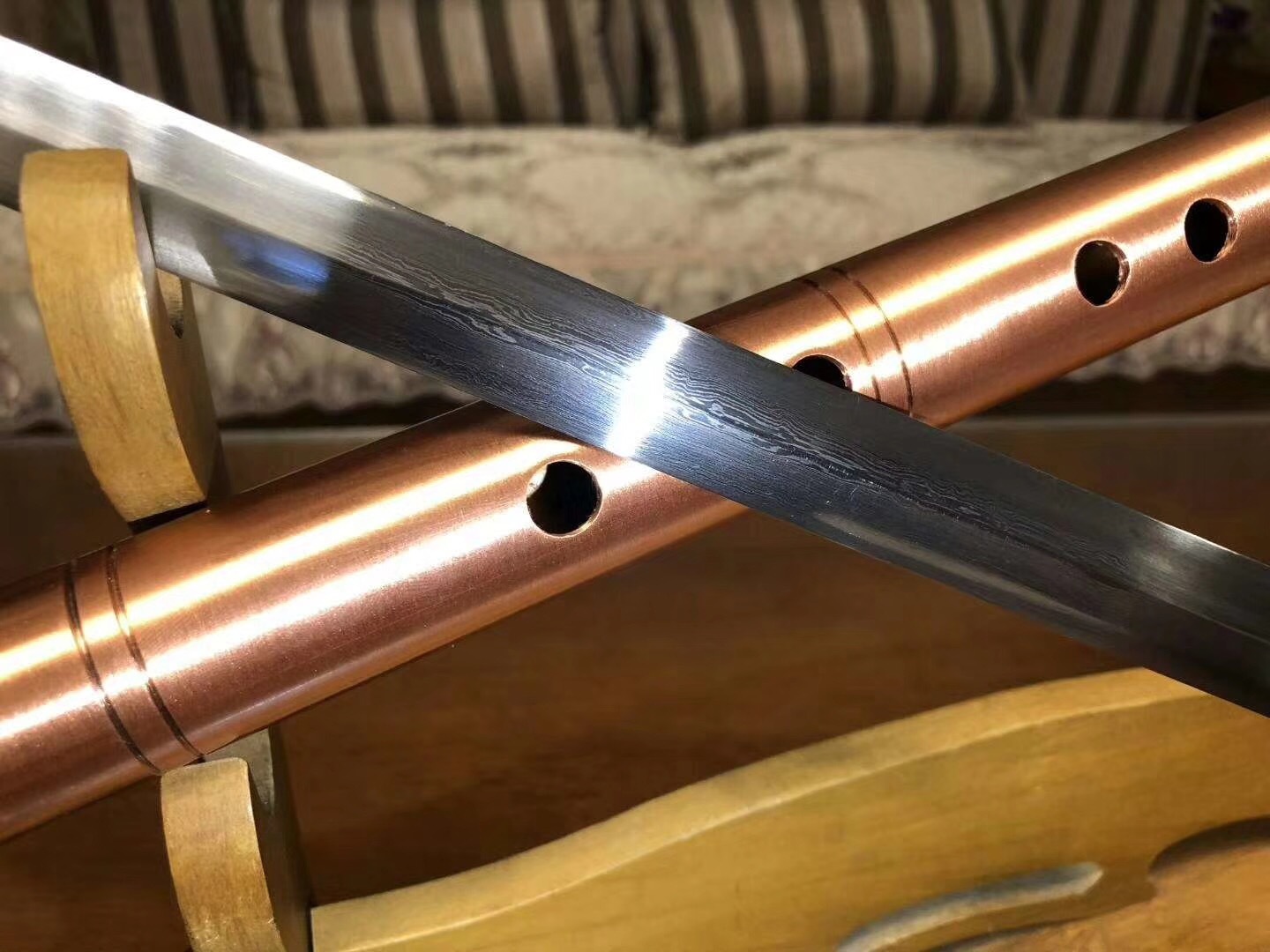 新款紫铜笛子剑可吹响