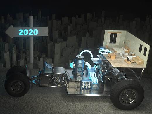 【C4D】2020生命房车