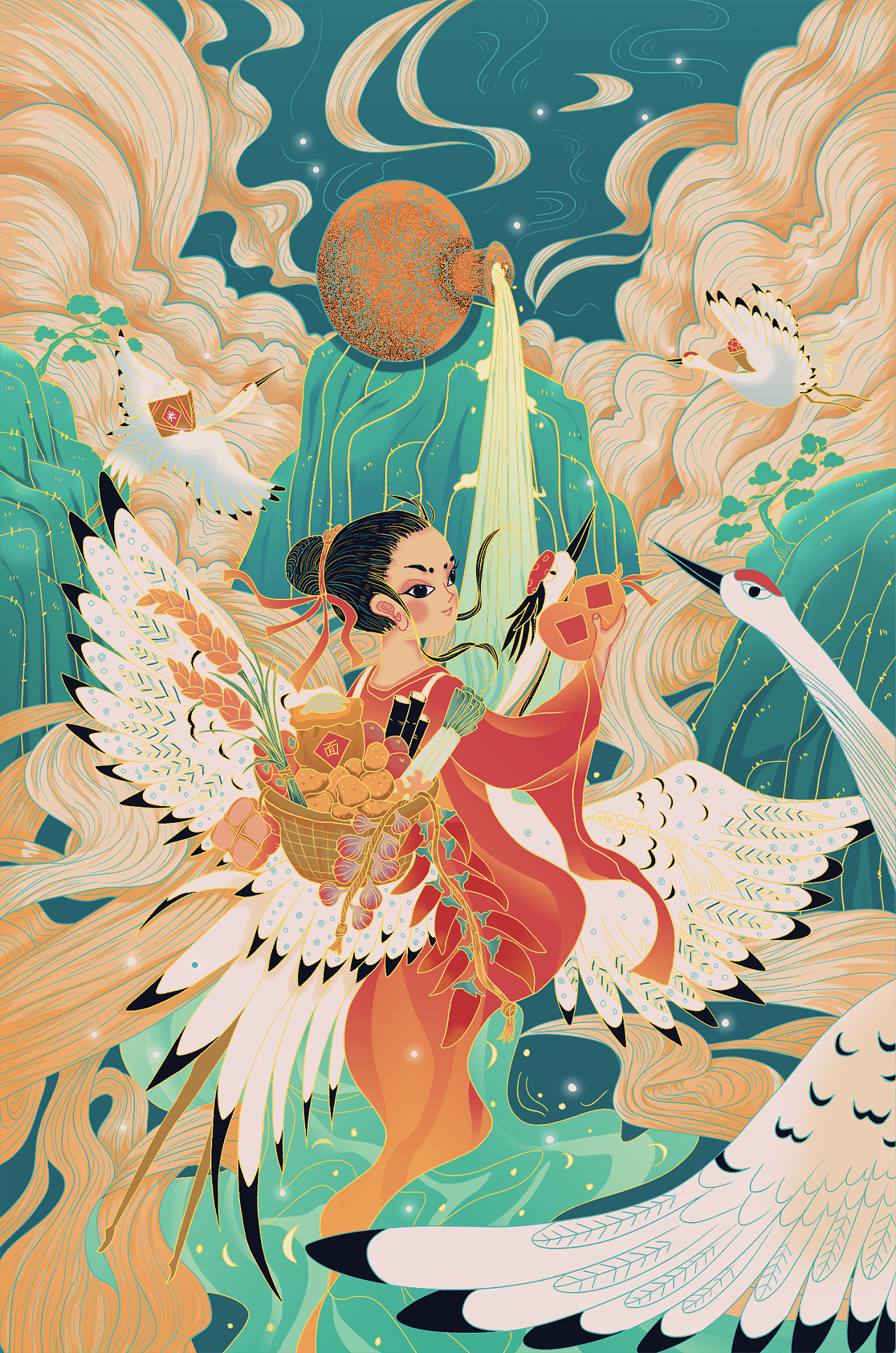 冬至·冬藏|插画|商业插画|姜闲闲插画 - 原创作品 - 站酷 (zcool)