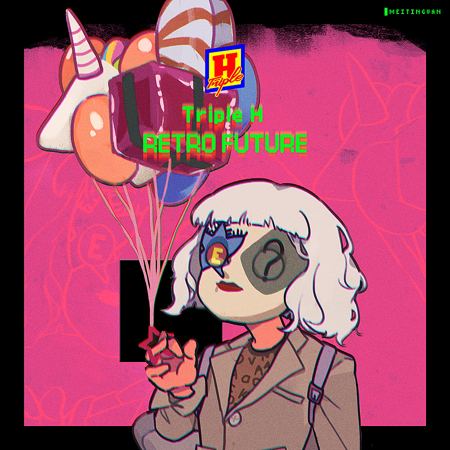 RETRO FUTURE（图ZMTIyMTYyMTg0） - 新锐潮流插画 - 站酷设计师MEITINGUAN原创素材 - 站酷ZCOOL