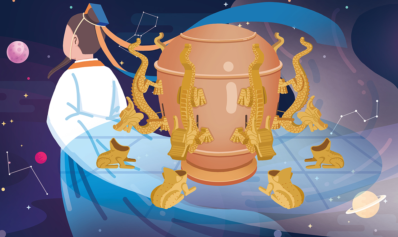 科技馆壁画|插画|商业插画|放我出去吧_原创作品-站酷zcool