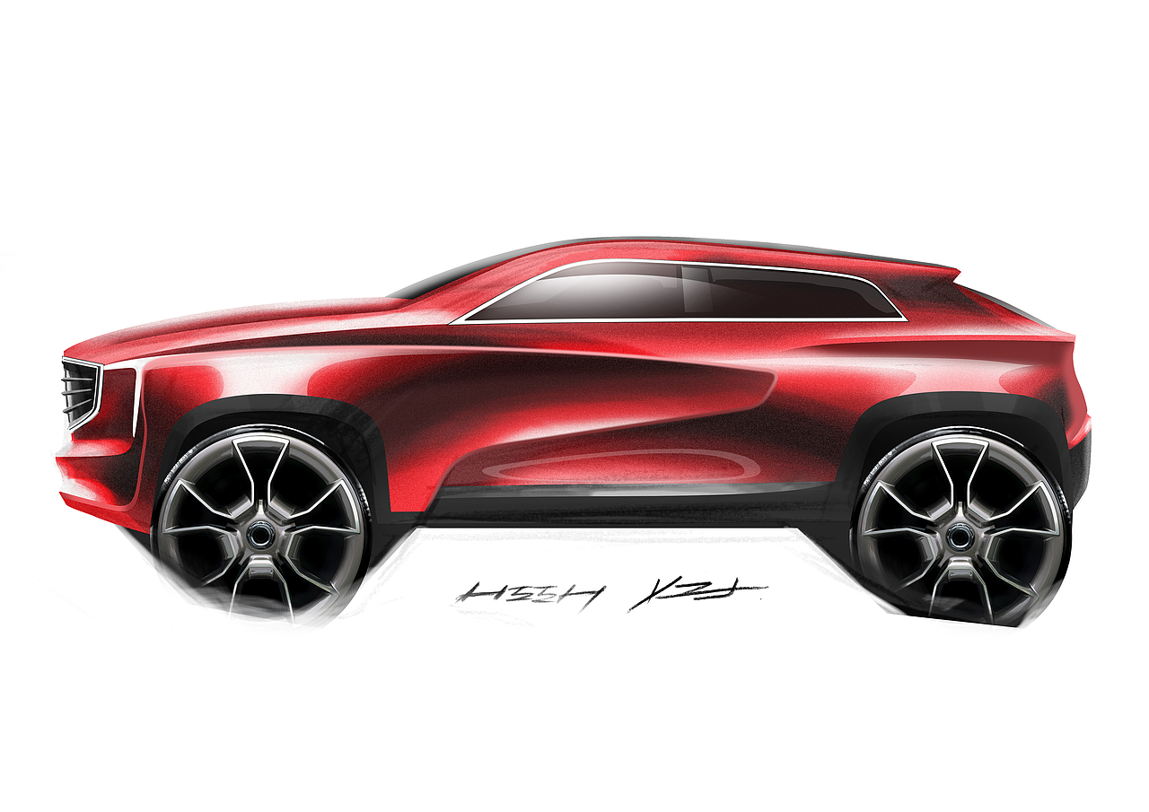 凯迪拉克SUV概念设计及表现过程（图ZNzc3Mjg2ODA=） - 其他工业/产品 - 站酷设计师严专军原创素材 - 站酷ZCOOL