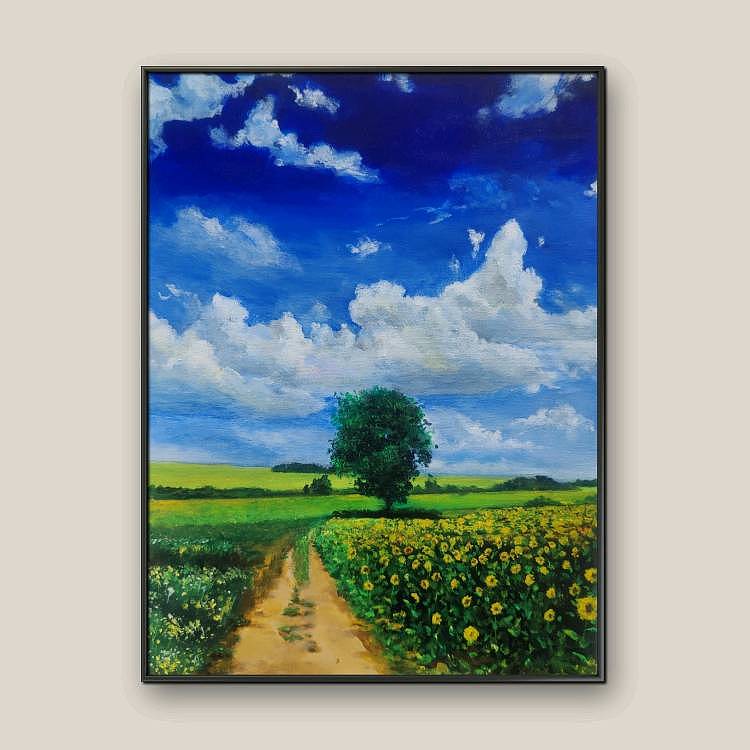 定制丙烯油画风景