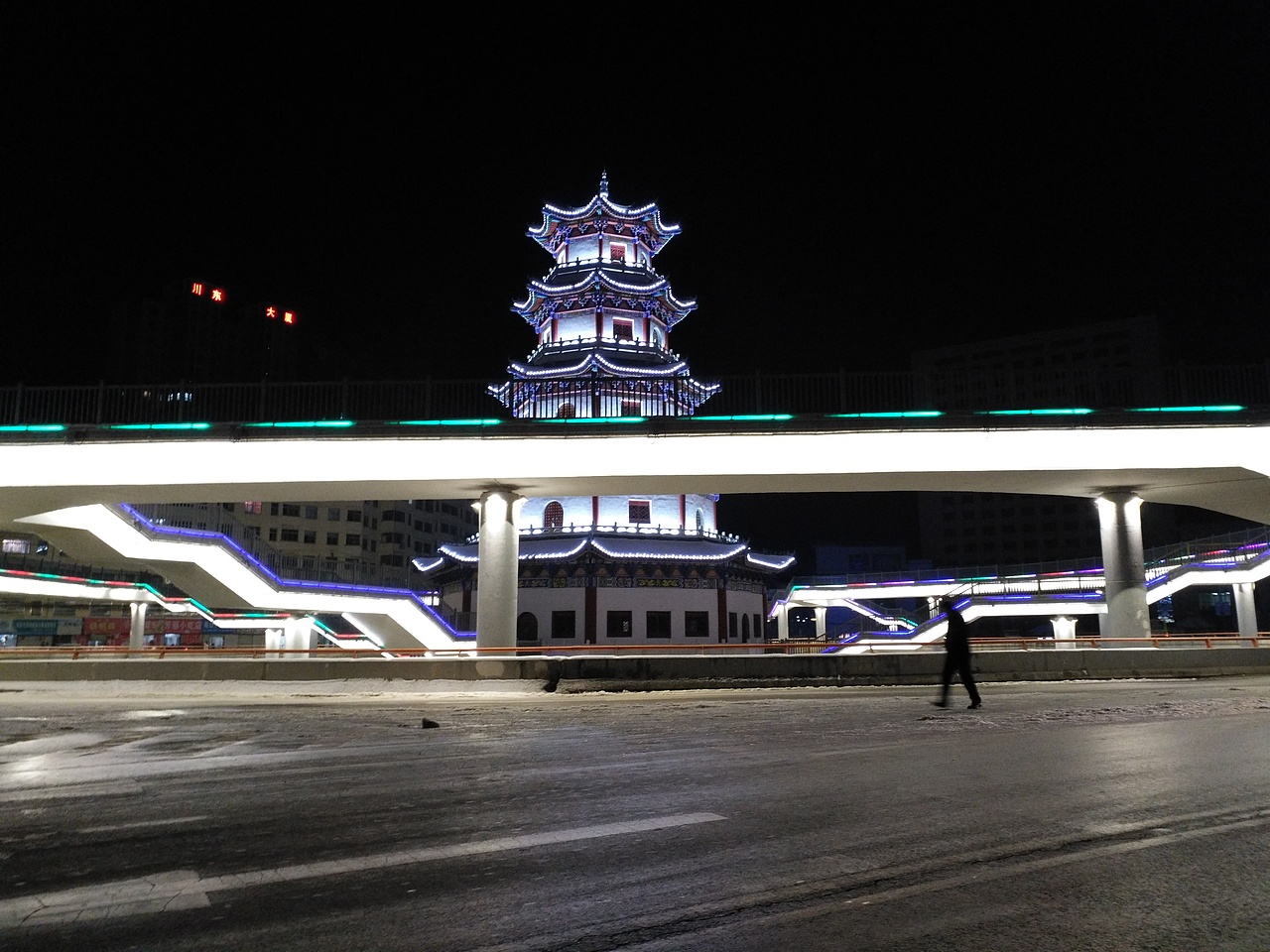 洛南县夜景一角