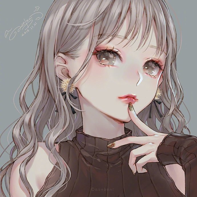 插画丨绘画丨唯美动漫少女头像插画