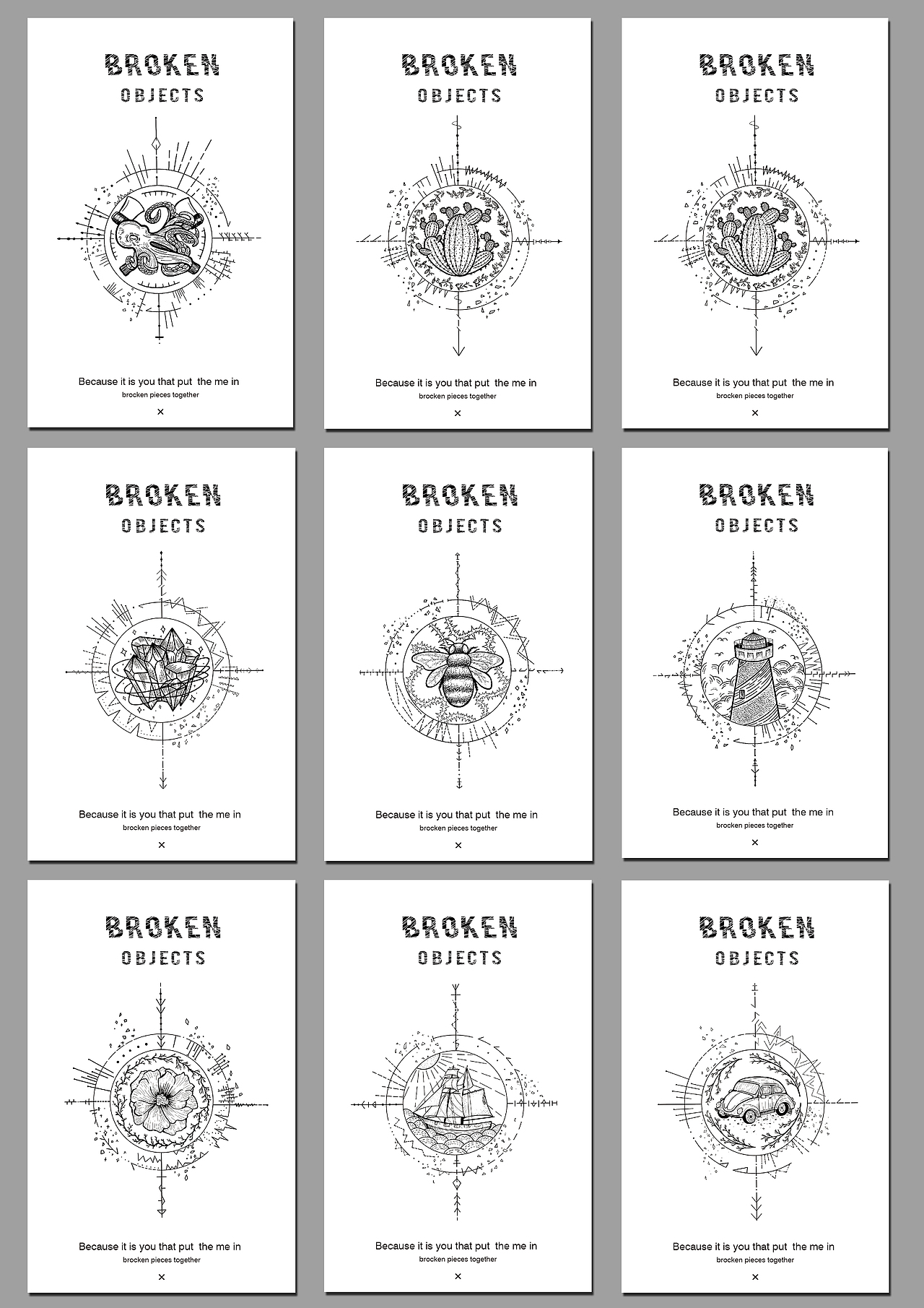 《碎物志》（图ZMTM0NTY2MjYw） - 商业插画 - 站酷设计师胡作原创素材 - 站酷ZCOOL