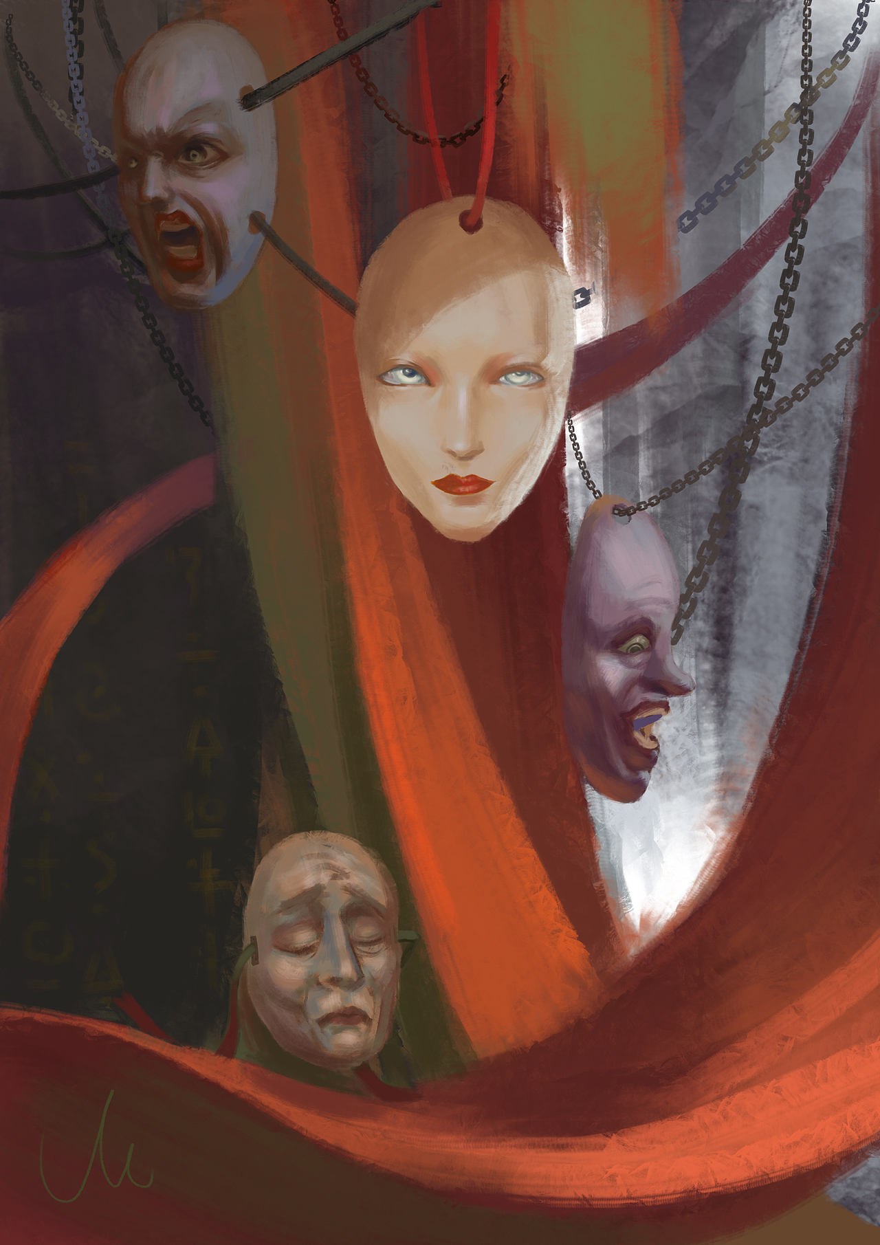 凝視（圖ZMjQ1MTI3MTA0） - 商業(yè)插畫 - 站酷設(shè)計(jì)師崩壞的救贖原創(chuàng)素材 - 站酷ZCOOL