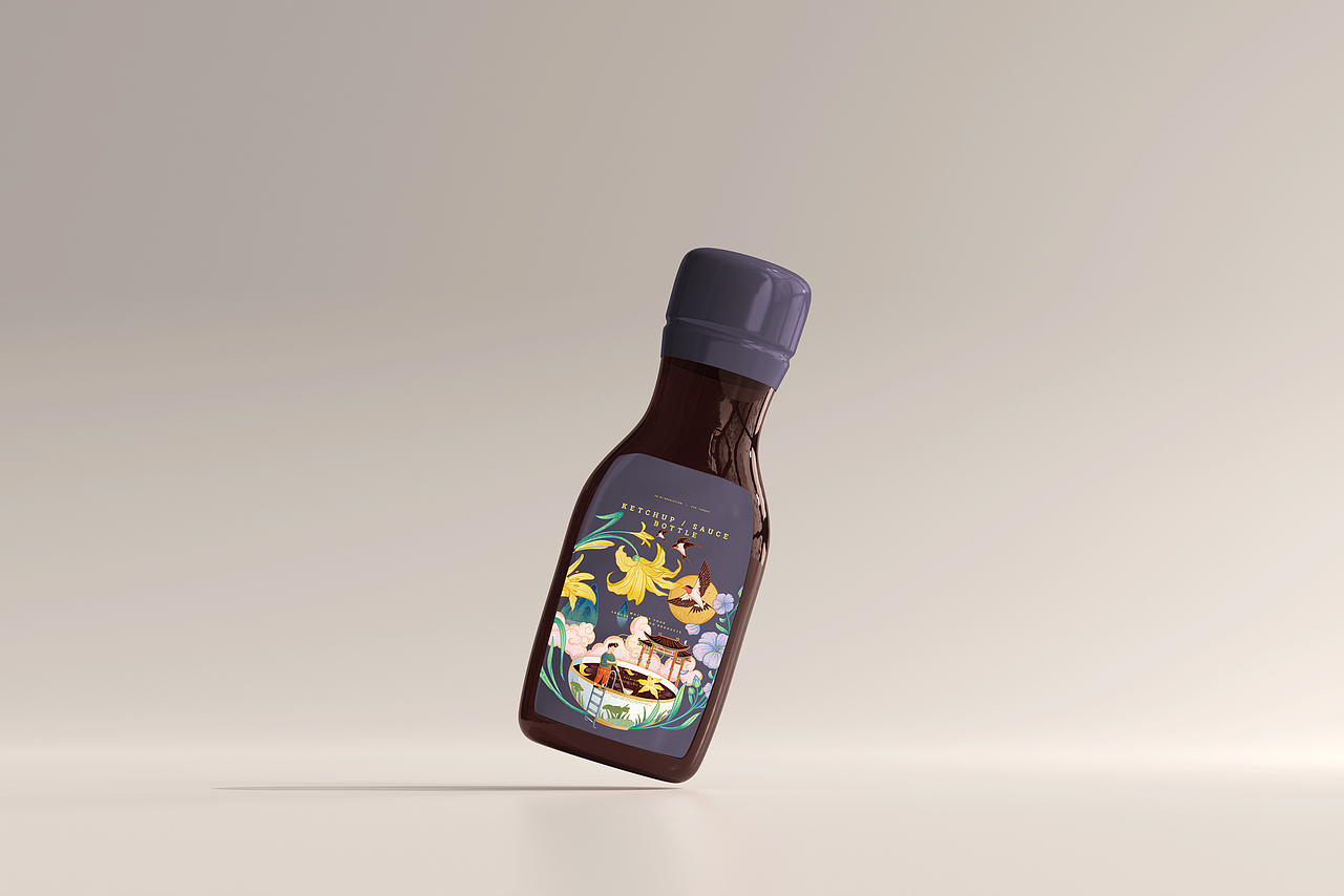 “米油盐酱醋茶” 系列包装插画（图ZMjg1OTAzMzg0） - 商业插画 - 站酷设计师妍子喵工作室原创素材 - 站酷ZCOOL