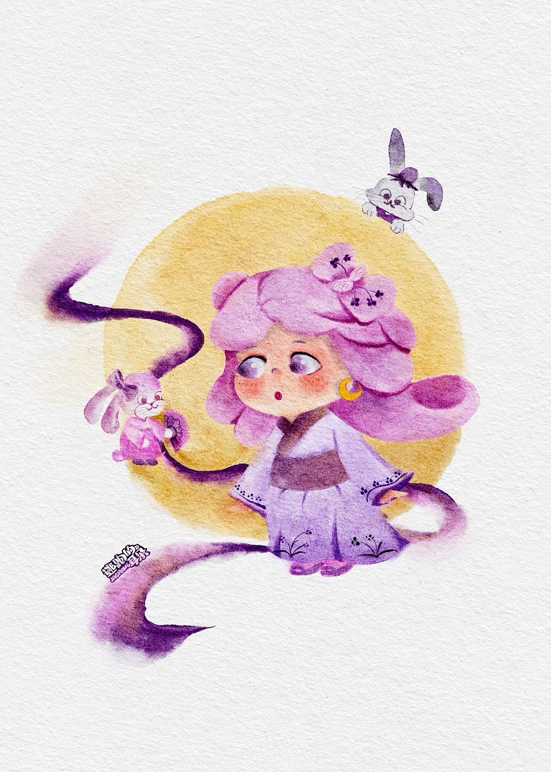 猪猪女孩（图ZMjc2ODUzMjcy） - 儿童插画 - 站酷设计师逃跑的耳朵原创素材 - 站酷ZCOOL