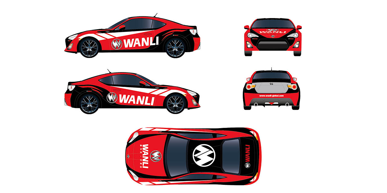 【平面设计】汽车车身拉花