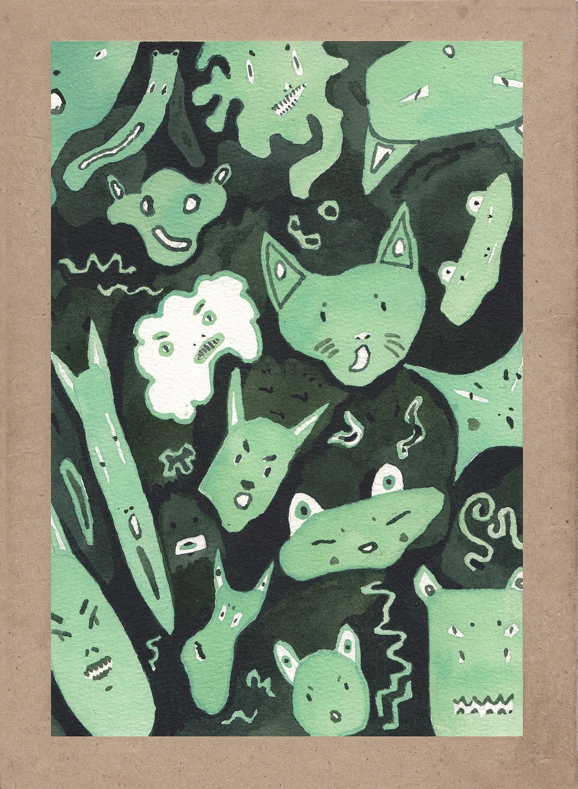 『画本系列』-我的第45本画本-绿色狂想曲主题习作（图ZMzUyNDk3MjQ4） - 绘画 - 站酷设计师画画的陈一丘原创素材 - 站酷ZCOOL