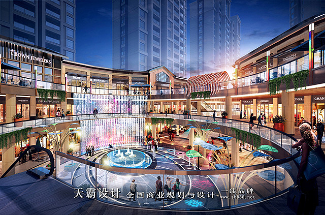 天霸设计打造的江苏步行街设计方案富有吸引力