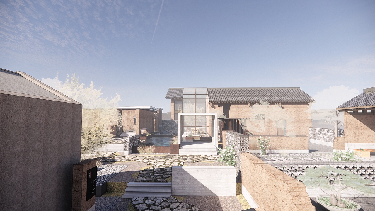 红色美学山居——黑岩村（图ZMjY5MzM0MDcy） - 景观设计 - 站酷设计师任志远原创素材 - 站酷ZCOOL