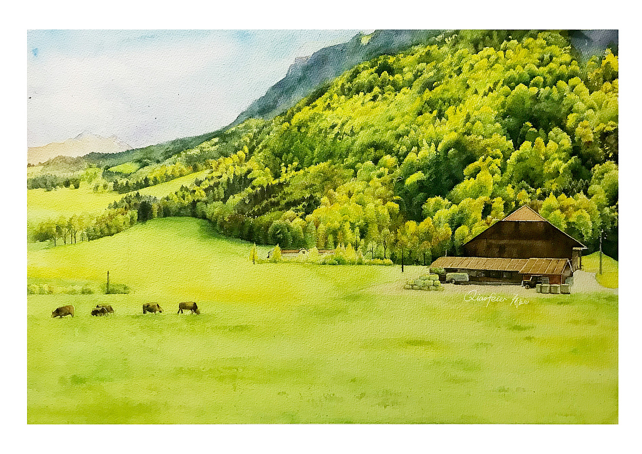 水彩畫集（圖ZMjUxNDM4MjY0） - 繪畫 - 站酷設(shè)計(jì)師喬飛兒原創(chuàng)素材 - 站酷ZCOOL