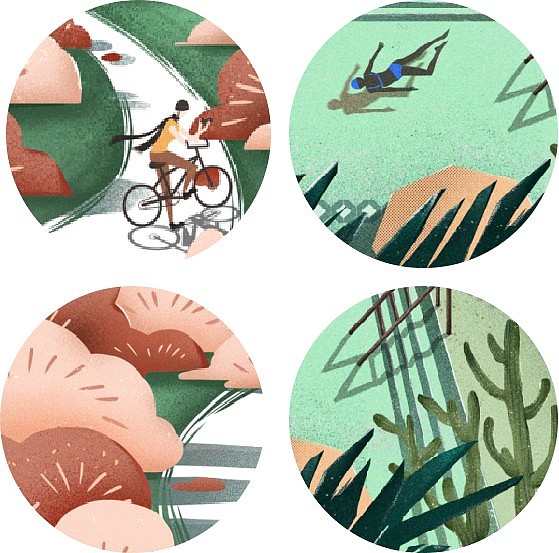 四季短歌（图ZMjAzOTQ4Mzgw） - 商业插画 - 站酷设计师转转ludivine原创素材 - 站酷ZCOOL