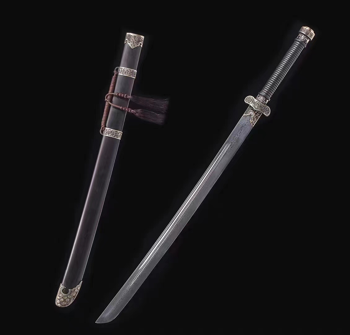 盗墓笔记铜装百炼钢黑金古刀