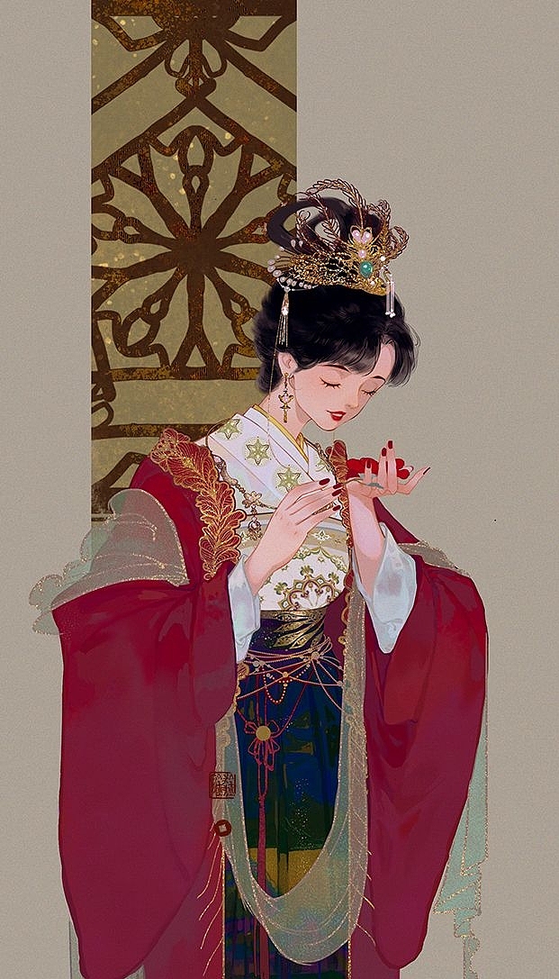 仕女（图ZMjgyNDE5MjUy） - 商业插画 - 站酷设计师金同金戋原创素材 - 站酷ZCOOL