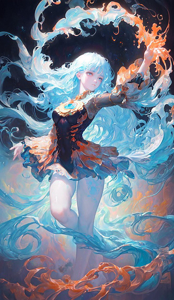 魔法少女（图ZMzMzMDE1MzU2） - AI作品 - 站酷设计师迂回值RDR原创素材 - 站酷ZCOOL