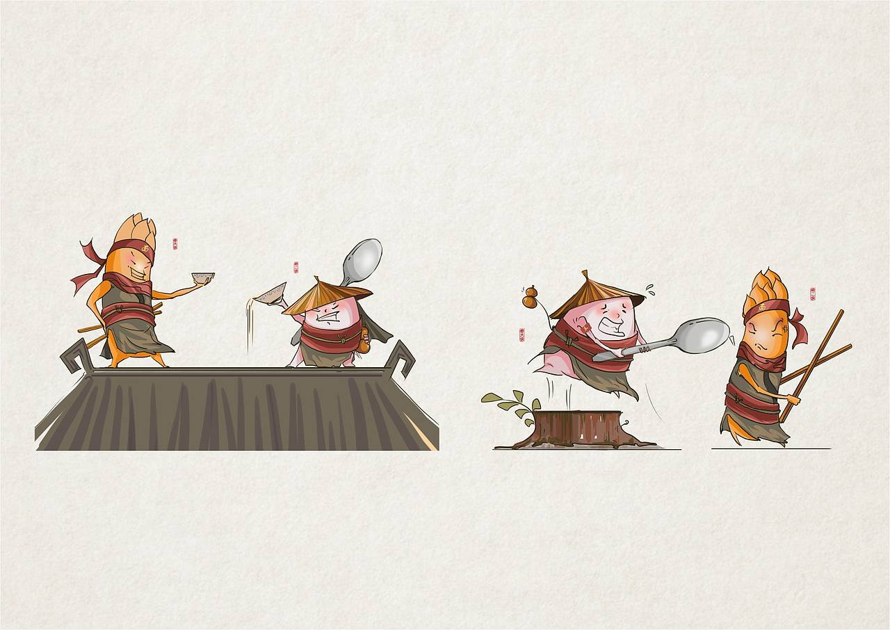 商業案例 之 麦稻俠（图ZMzMzNzU4NzY=） - 图案 - 站酷设计师NW_孬原创素材 - 站酷ZCOOL