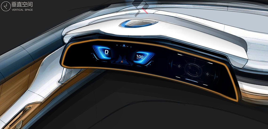 中控内饰没有太多要求,概念设计就不能太受约束!