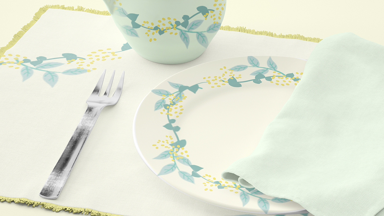 陶行天下|植物主题|陶瓷纹饰设计|文创设计|文化创意