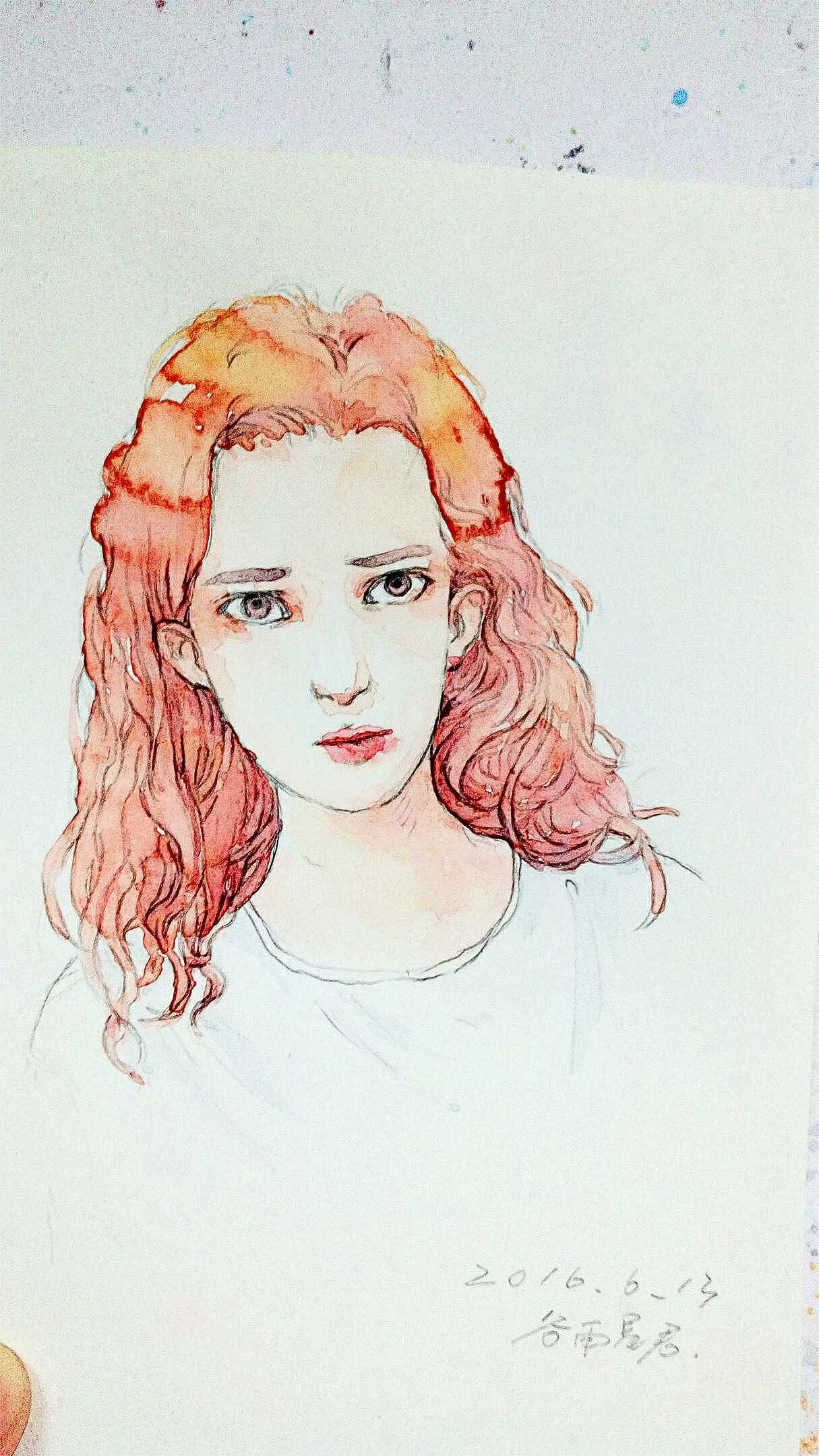 6月水彩头像集合