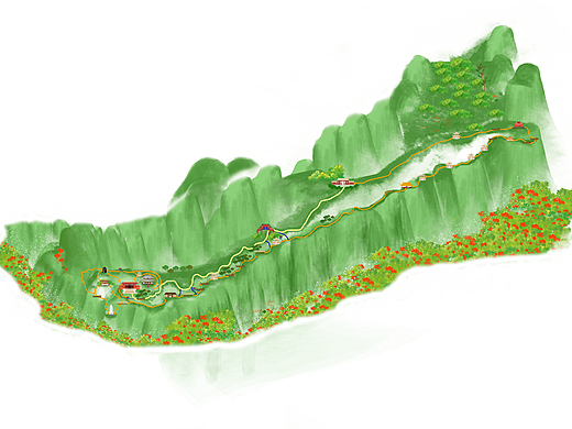 景区手绘图（个人主页-ZNTcxMjQ5MjQ=） - 商业插画 - 站酷设计师手绘地图导览原创素材 - 站酷ZCOOL