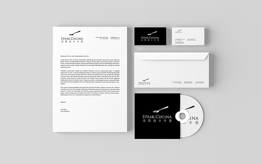 谷斯牛排LOGO设计