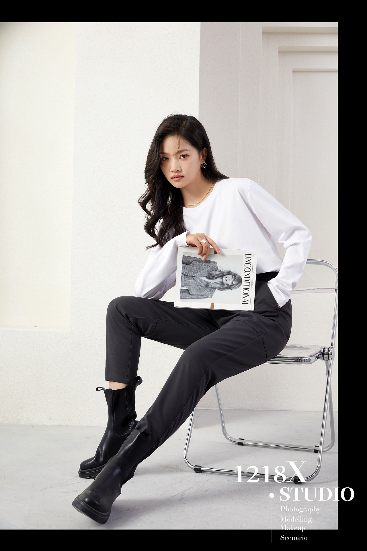 女装打底衫内模网店直播图