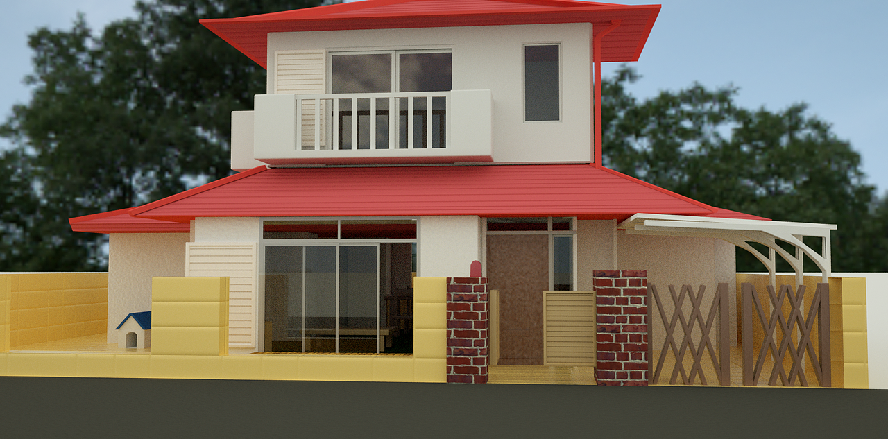 蜡笔小新家建模