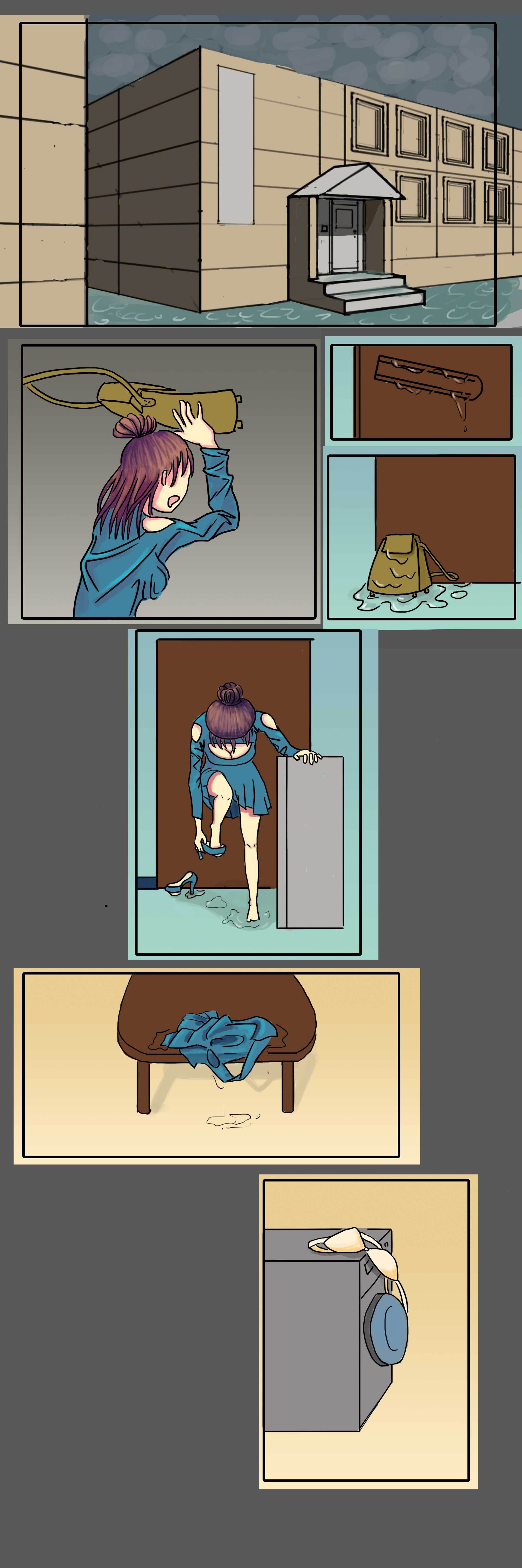 条漫镜子里的鬼1