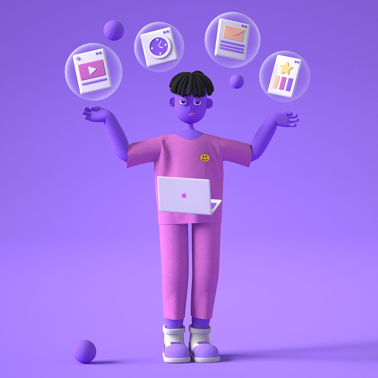 C4D卡通角色（图ZMjM2NDMyMzQ4） - 人物/生物 - 站酷设计师RSSHOP原创素材 - 站酷ZCOOL