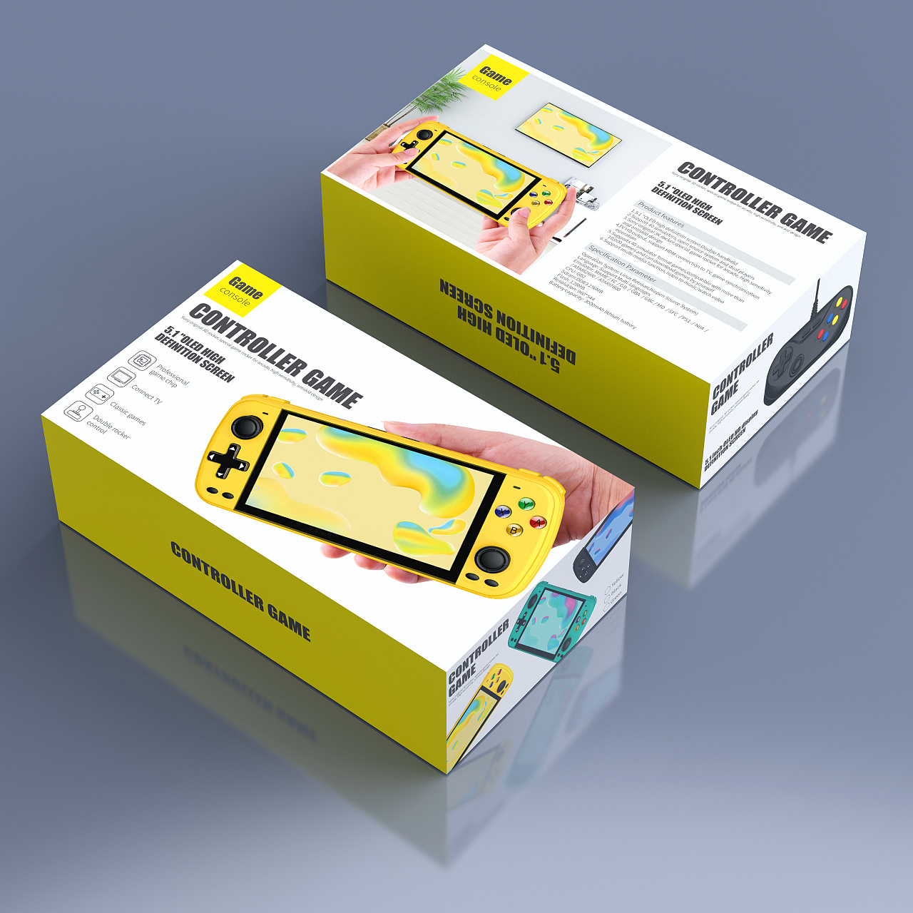 网红灯及游戏机包装设计彩盒设计