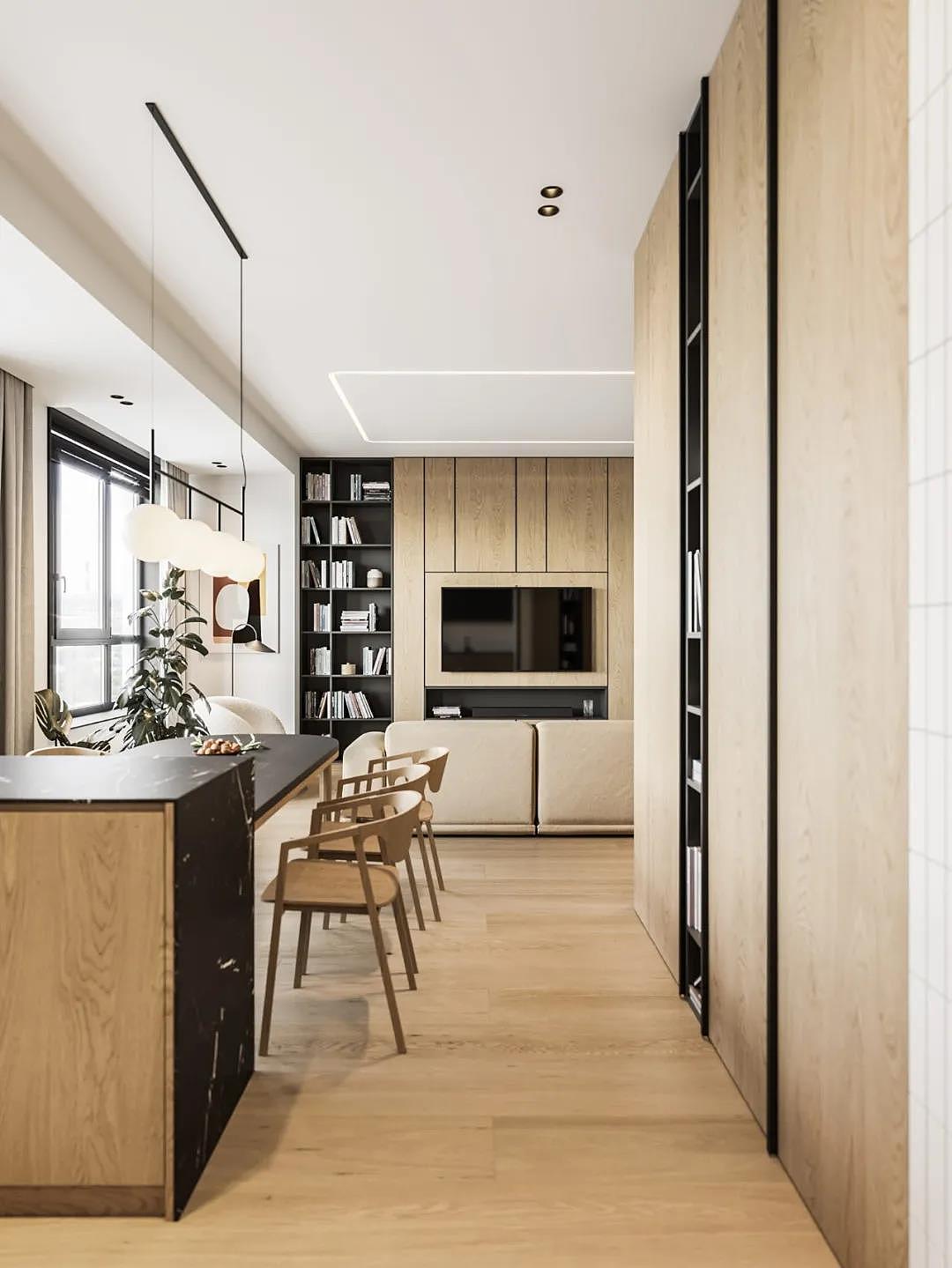 92㎡暖色系小居,将空间利用到极致!