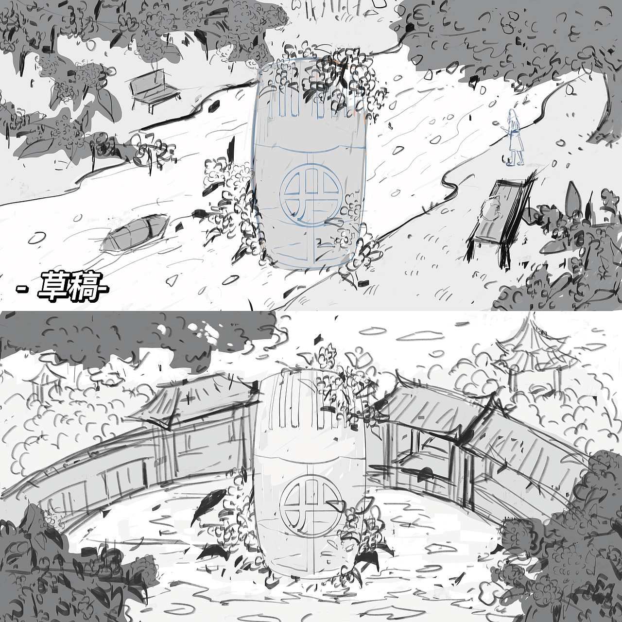 与网易严选桂花香氛合作的地铁站灯箱海报（图ZMzE3Nzg3MzA4） - 商业插画 - 站酷设计师茶叶蛋有点烫原创素材 - 站酷ZCOOL