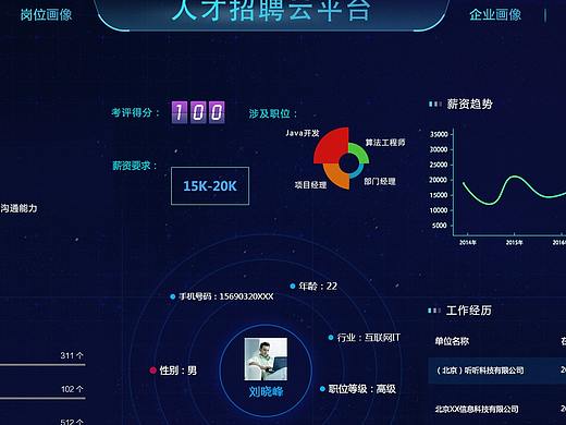 高端人才招聘云平台-可视化分析平台