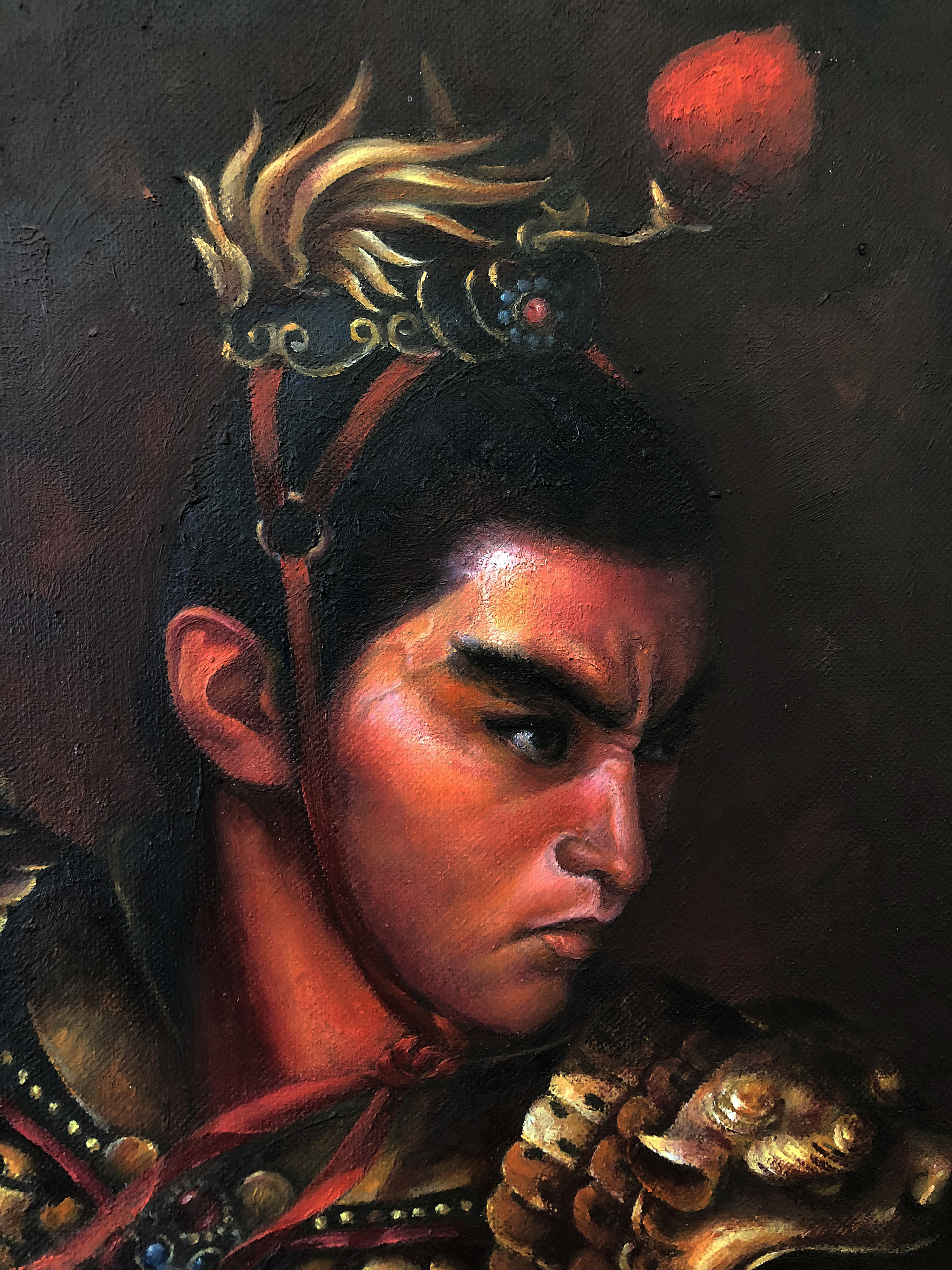 油画习作—《岳云》150x110cm