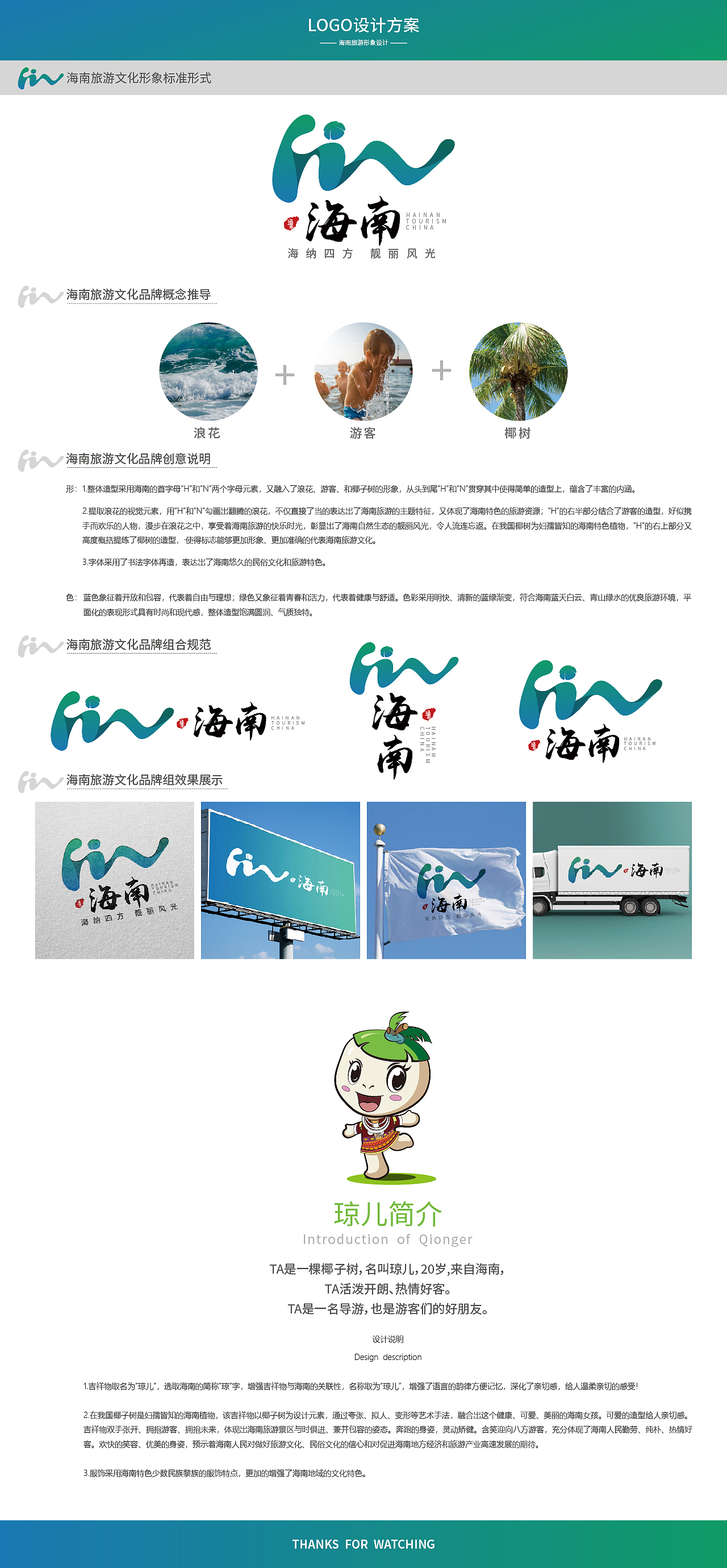 海南旅游logo及吉祥物设计