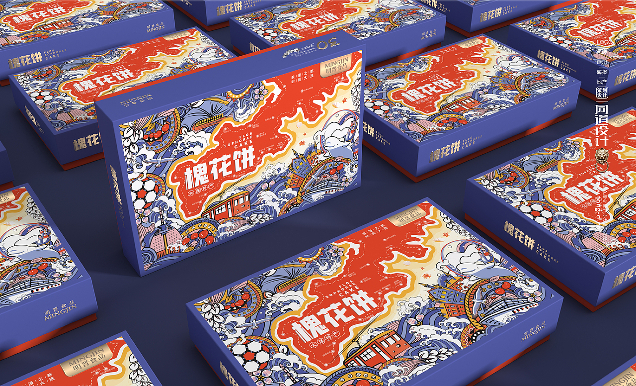 明晋食品×同道设计 三十年匠心手作 还原大连最美味道（图ZMjQyMDk3NTUy） - 包装 - 站酷设计师同道设计SONG原创素材 - 站酷ZCOOL