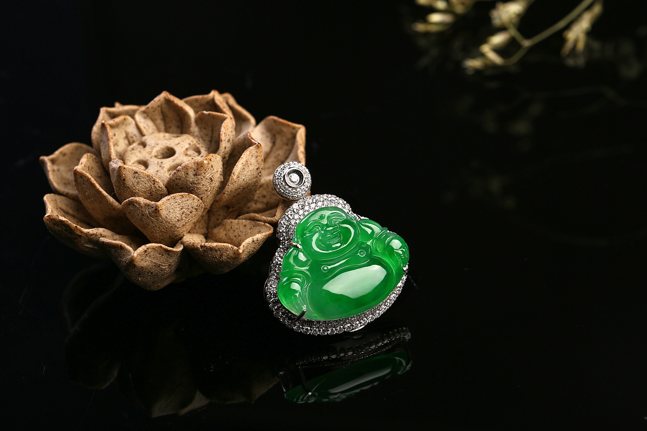 翡翠龙牌 翡翠佛公