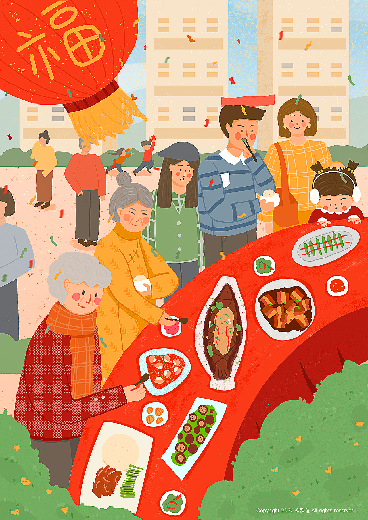 2021建发地产日历（图ZMjM0ODYyNjA4） - 商业插画 - 站酷设计师欧粒原创素材 - 站酷ZCOOL