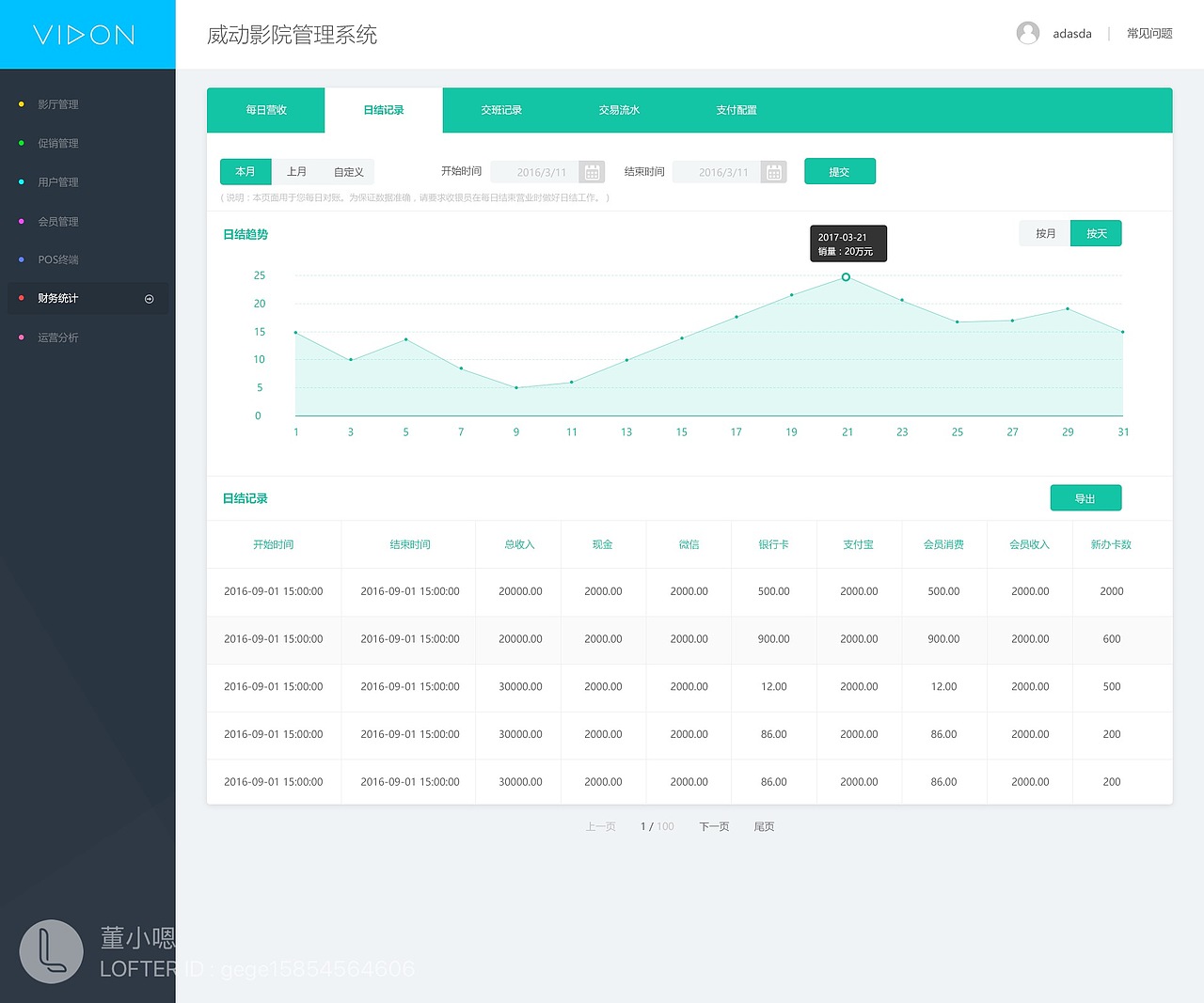 威动影院管理系统