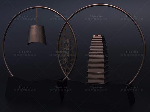 西安八景雕塑DP节点小品