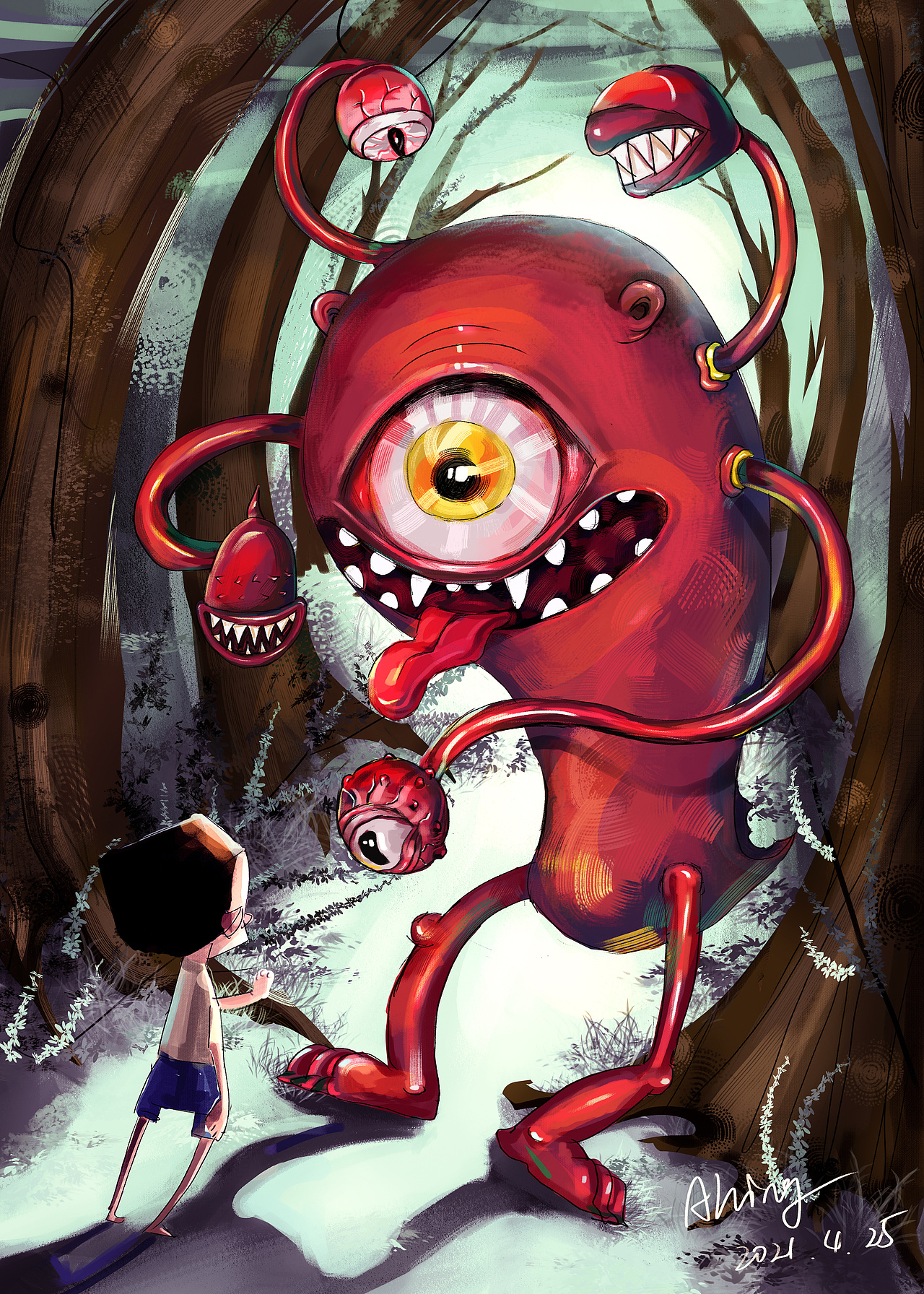 儿子的画作重制版2（图ZMjY1MDA0Nzcy） - 儿童插画 - 站酷设计师Ahing先生原创素材 - 站酷ZCOOL