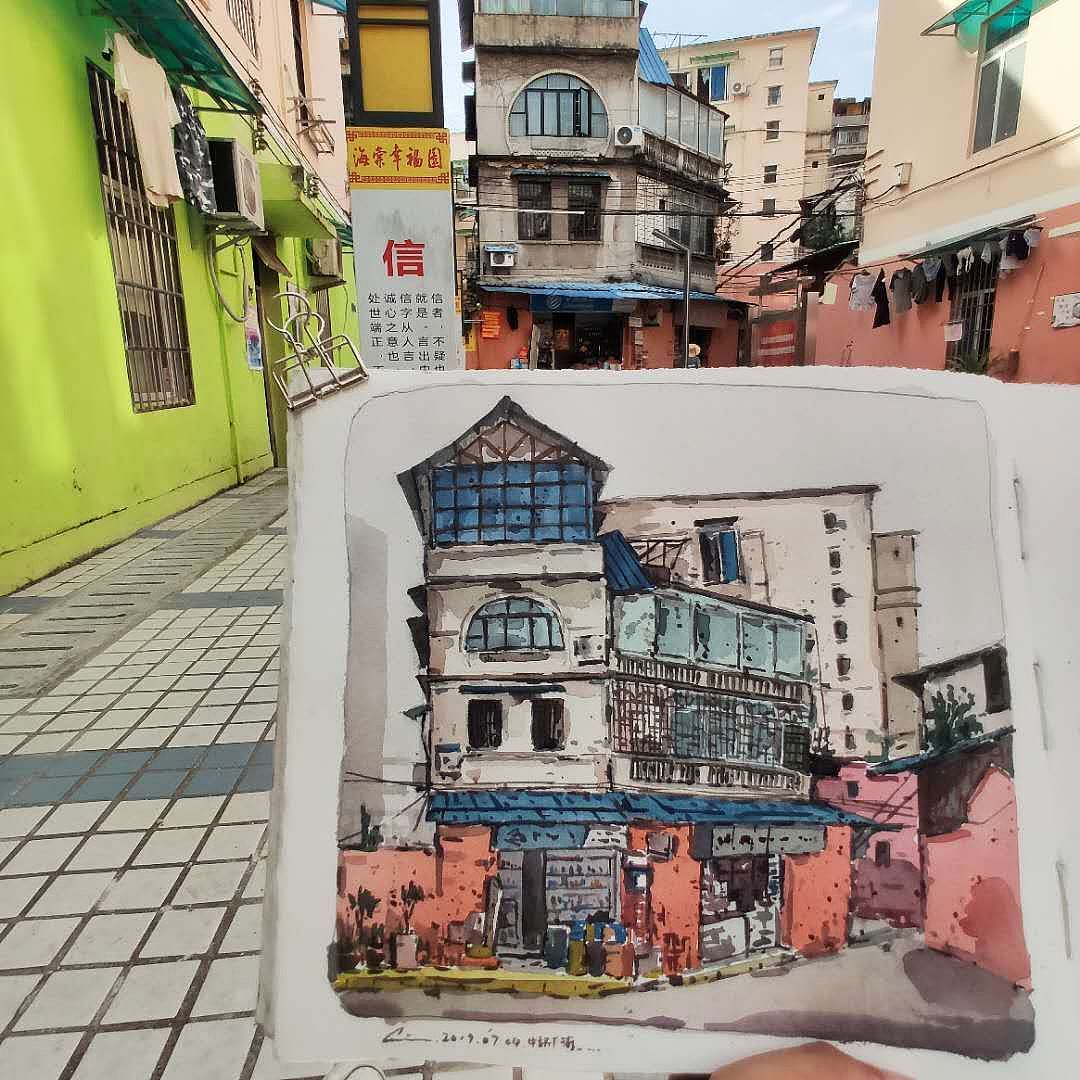 绘本11 那些边走边画的时刻(图ZMTY2Mzc1Njc2) - 绘画 - 站酷设计师画画的陈一丘原创素材 - 站酷ZCOOL