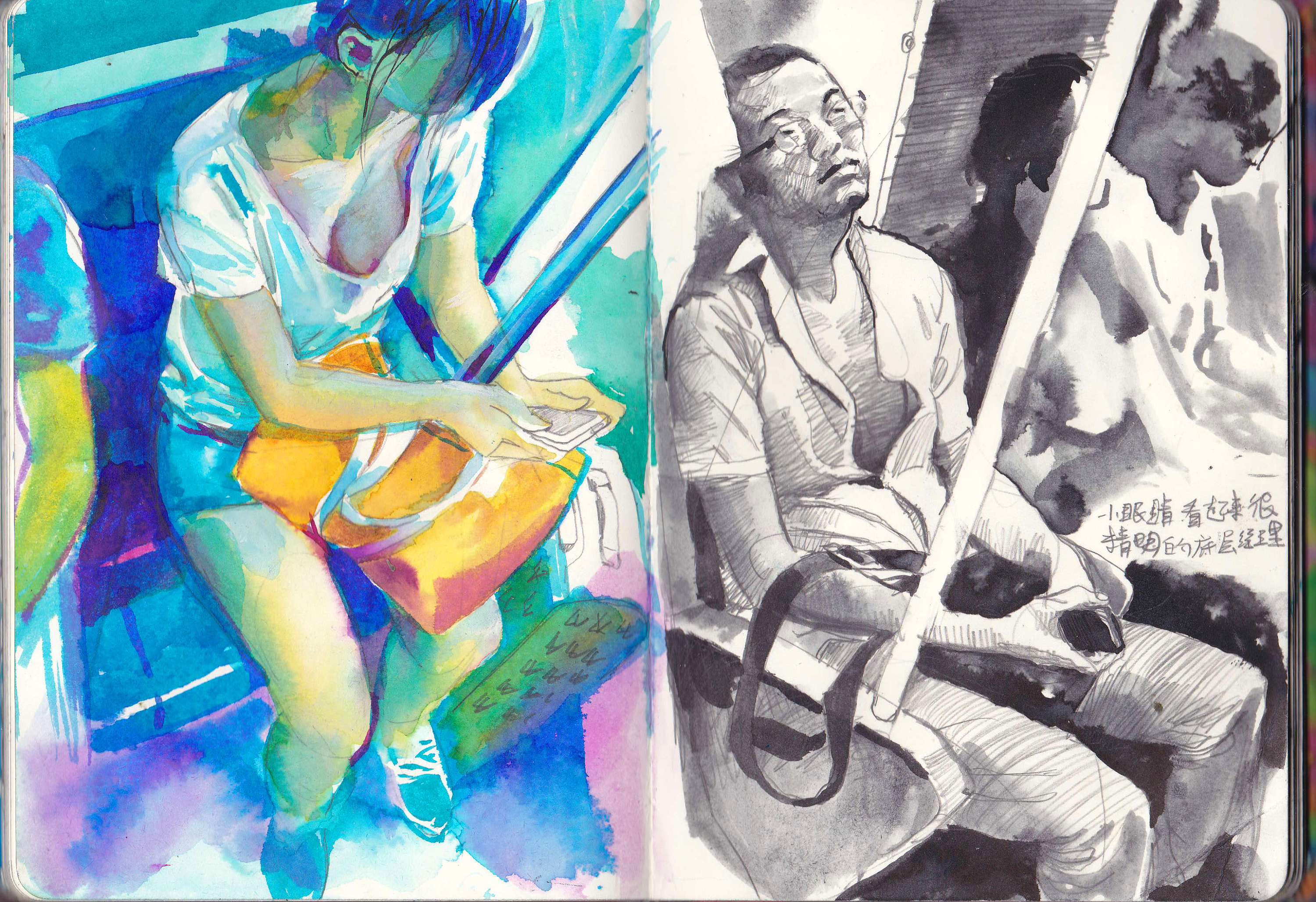 本杰明手绘系列——画本上的美女第二季