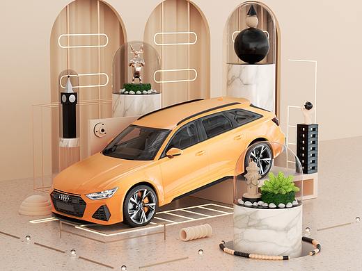 汽車渲染練習(xí)（個人主頁-ZNDM1MDY5NDA=） - 場景 - 站酷設(shè)計師carlose原創(chuàng)素材 - 站酷ZCOOL