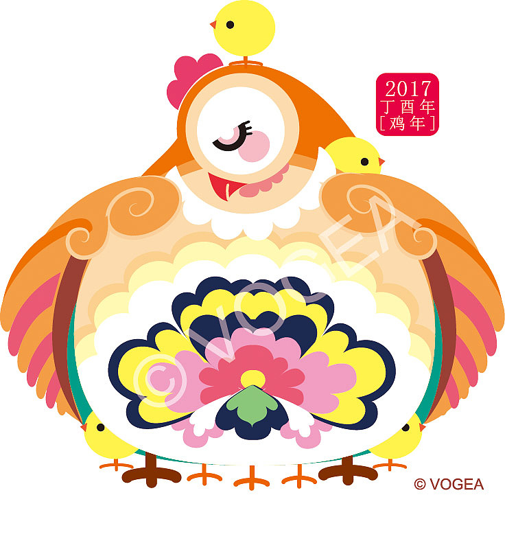 凤鸣岐山 -鸡年系列主题插画（图ZNjQ3NzA0OTI=） - 商业插画 - 站酷设计师奉全文化原创素材 - 站酷ZCOOL