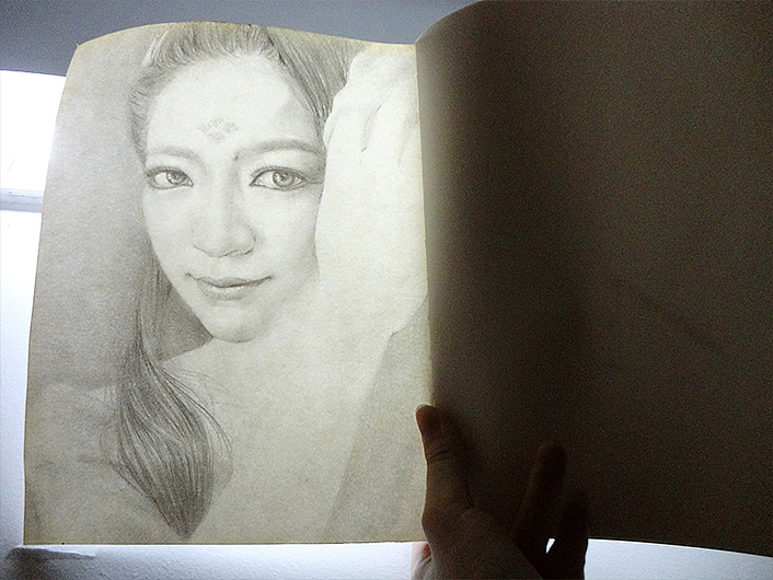 手绘 素描人物·遇见四月